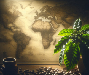 Where are coffee beans grown?